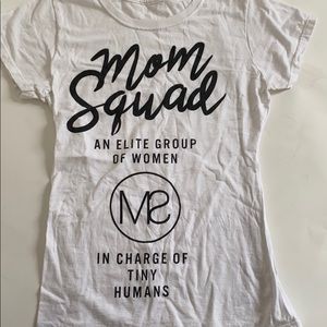 Mom squad funny tshirt size small